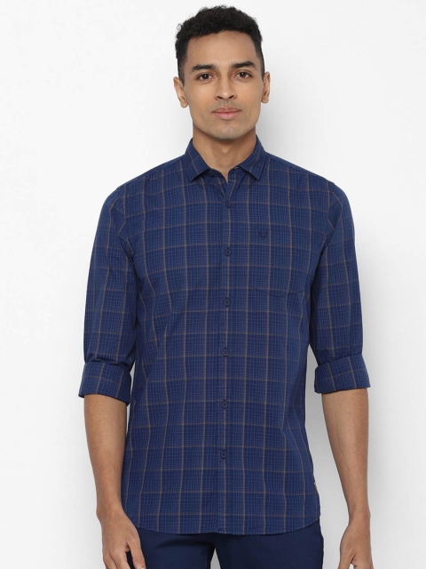 

Allen Solly Men Blue Checked Casual Shirt