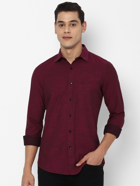 

Allen Solly Men Purple Slim Fit Casual Shirt