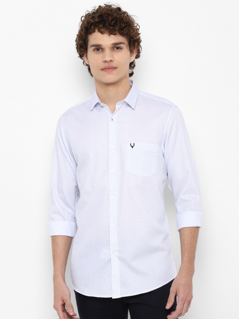 

Allen Solly Men Blue Slim Fit Printed Casual Shirt