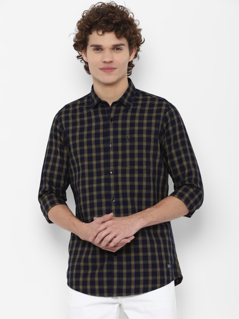 

Allen Solly Sport Men Navy Blue Gingham Checked Casual Shirt