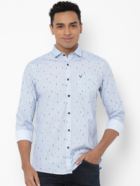 

Allen Solly Sport Men Blue Printed Casual Shirt