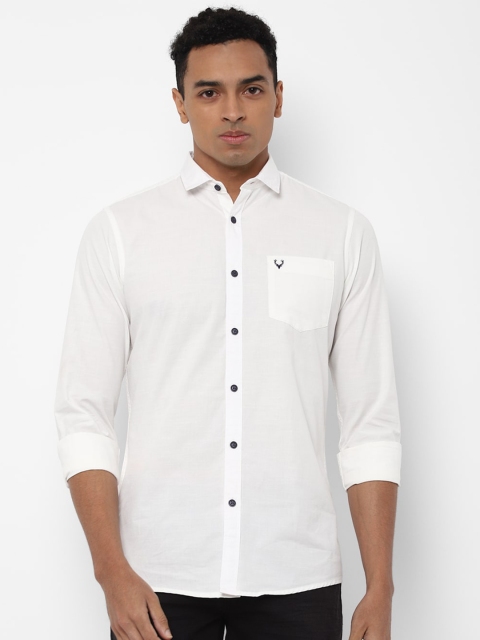 

Allen Solly Sport Men White Solid Casual Shirt