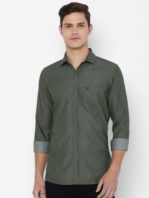 

Allen Solly Sport Men Olive Green Casual Shirt