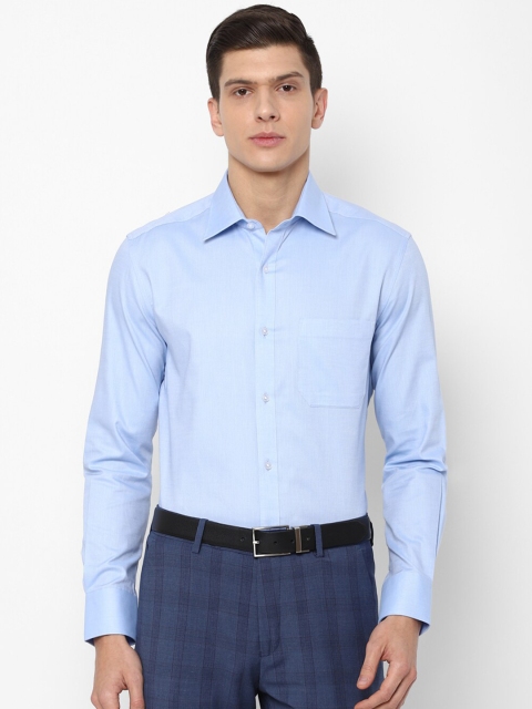 

Louis Philippe Men Blue Micro Checks Checked Formal Shirt