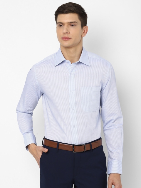 

Louis Philippe Men Blue Striped Formal Shirt