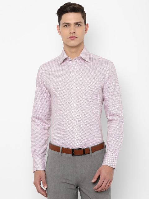 

Louis Philippe Men Purple Printed Formal Shirt