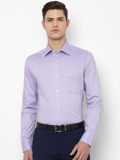 

Louis Philippe Men Purple Pure Cotton Formal Shirt