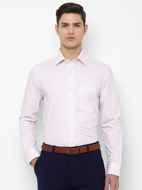 

Louis Philippe Men Pink Printed Formal Shirt
