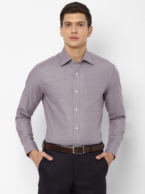 

Louis Philippe Men Grey Micro Checks Formal Shirt