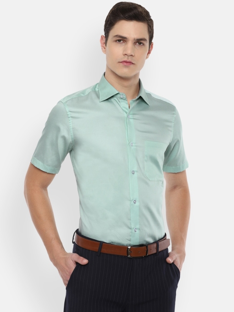 

Louis Philippe Men Green Formal Shirt