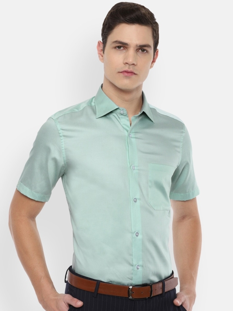 

Louis Philippe Men Green Pure Cotton Formal Shirt