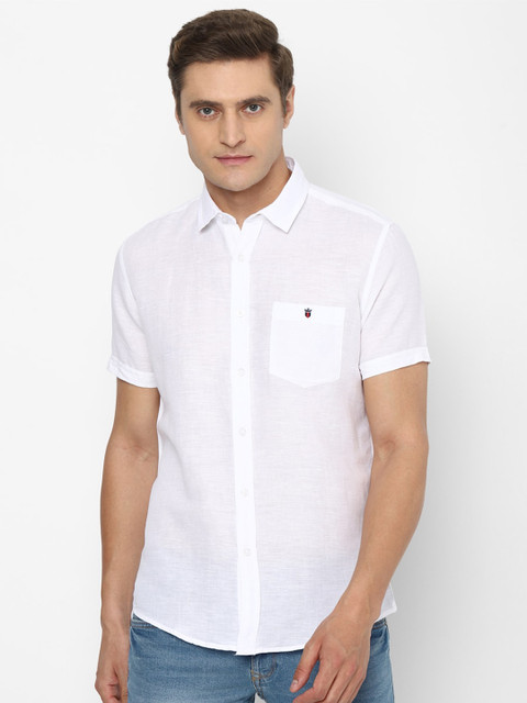 

Louis Philippe Jeans Men White Slim Fit Casual Shirt