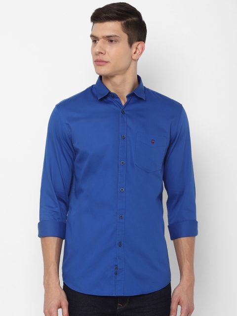 

Louis Philippe Sport Men Blue Solid Slim Fit Casual Shirt