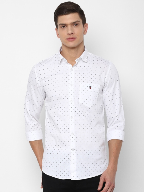 

Louis Philippe Sport Men White Slim Fit Printed Casual Shirt