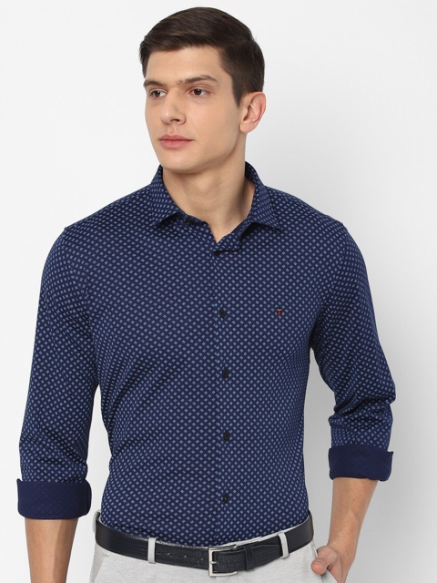 

Louis Philippe Sport Men Navy Blue Slim Fit Printed Cotton Casual Shirt