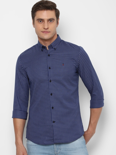 

Louis Philippe Sport Men Blue Slim Fit Checked Casual Shirt