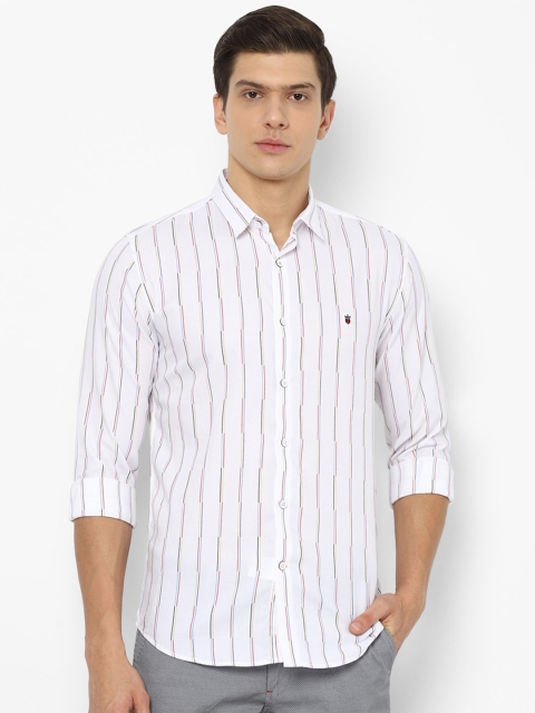 

Louis Philippe Sport Men White Slim Fit Striped Casual Shirt