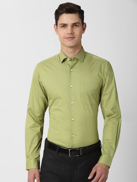 

Peter England Men Green Slim Fit Formal Shirt