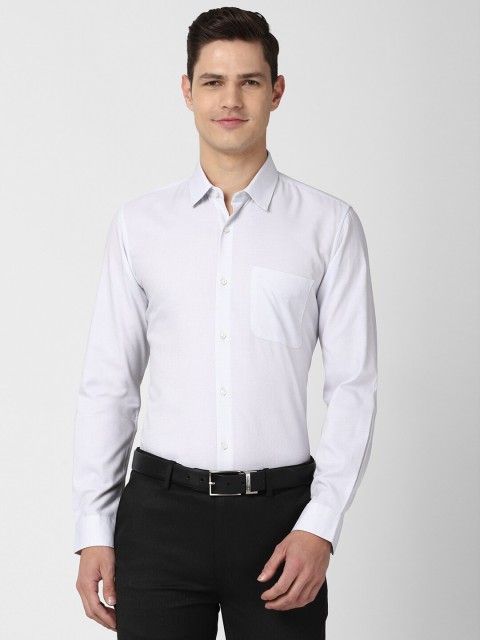 

Peter England Men Blue Slim Fit Printed Formal Shirt