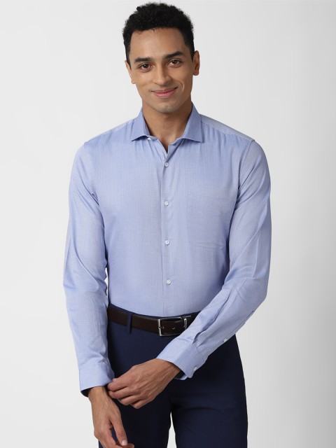 

Peter England Men Blue Slim Fit Formal Shirt
