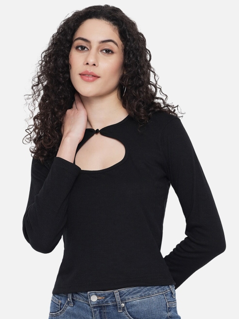 

Trend Arrest Black Styled Back Top