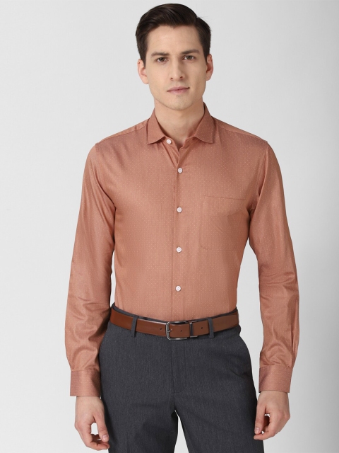 

Peter England Elite Men Brown Slim Fit Formal Shirt