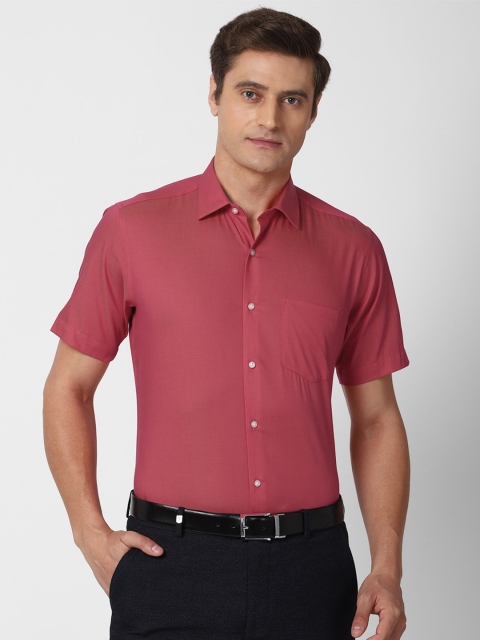 

Van Heusen Men Maroon Pure Cotton Formal Shirt