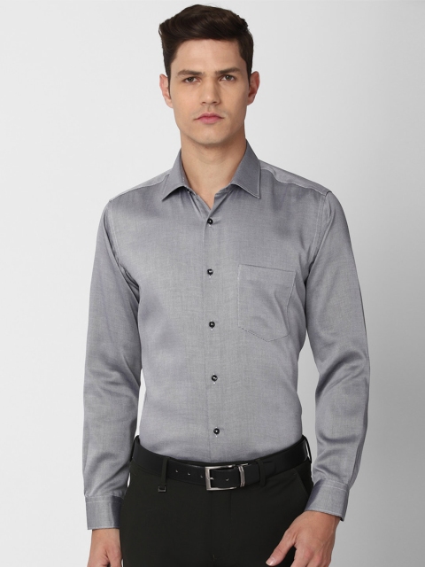 

Van Heusen Men Grey Pure Cotton Formal Shirt