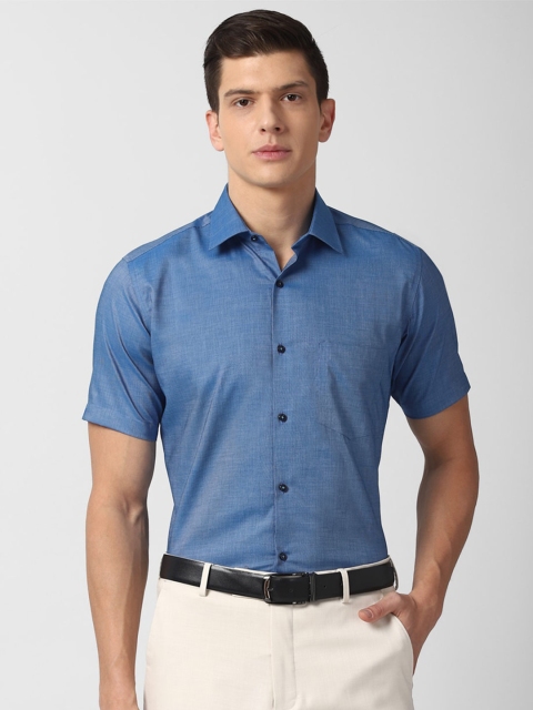 

Van Heusen Men Blue Formal Shirt