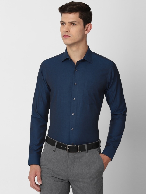 

Van Heusen Men Navy Blue Slim Fit Formal Shirt