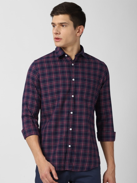 

Van Heusen Sport Men Purple Slim Fit Tartan Checked Casual Shirt