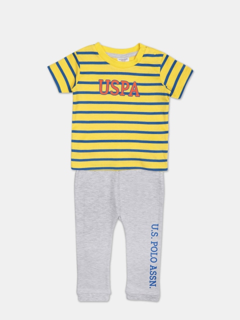 

U S Polo Assn Kids Boys Assorted T-shirt with Pyjamas