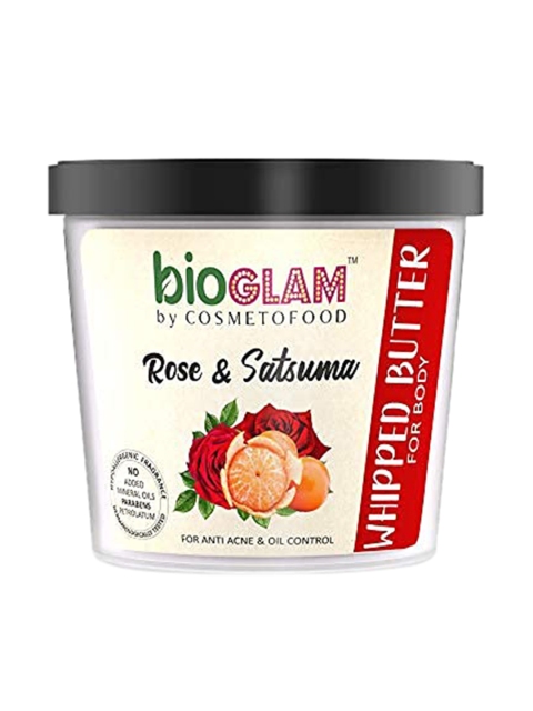 

COSMETOFOOD Bioglam Whipped Body Butter Rose And Satsuma 100 gm, Multi