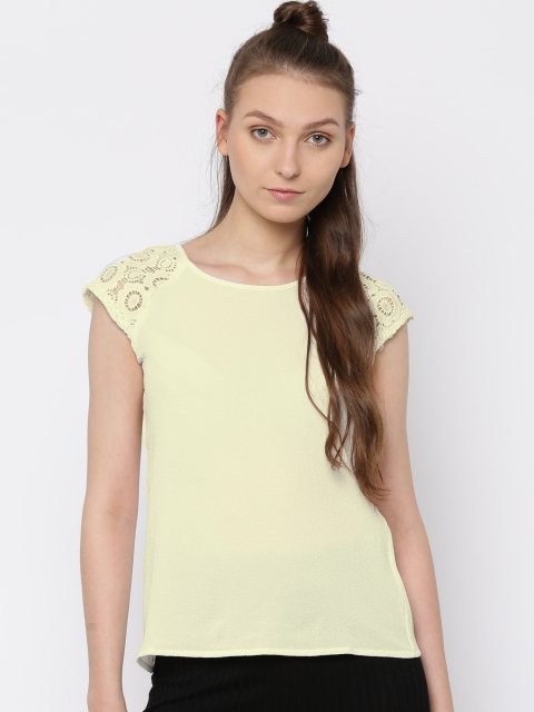 

Honey by Pantaloons Women Off-White Solid Top