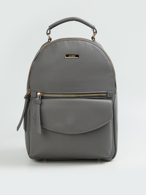 

CODE by Lifestyle Women Grey Structured Handheld Bag