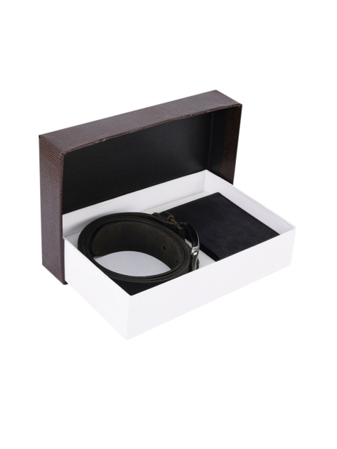 

BuckleUp Men Black Solid Accessory Gift Set