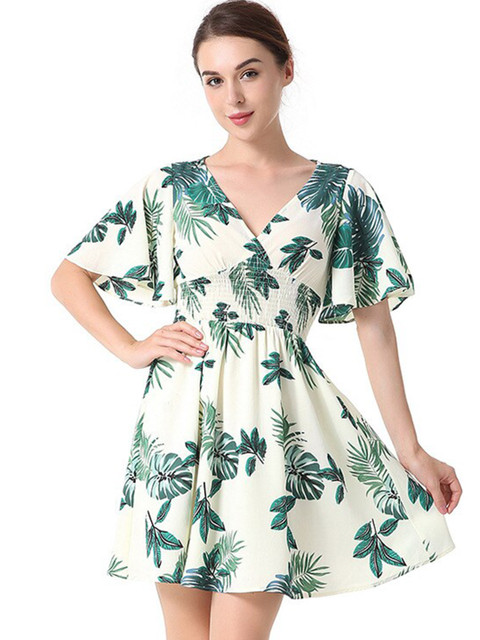 

BoStreet Cream-Coloured Floral Dress