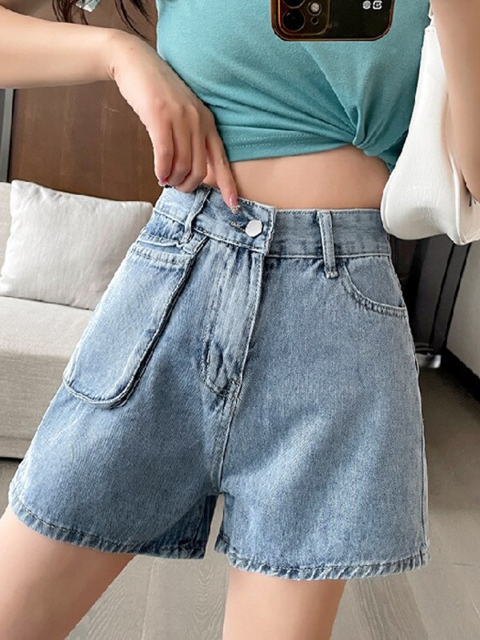 

BoStreet Women Blue Denim Shorts