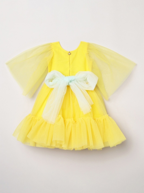 

BYB PREMIUM Yellow Net Dress