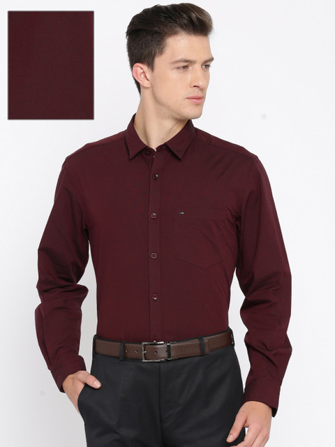 

Indigo Nation Men Maroon Formal Shirt