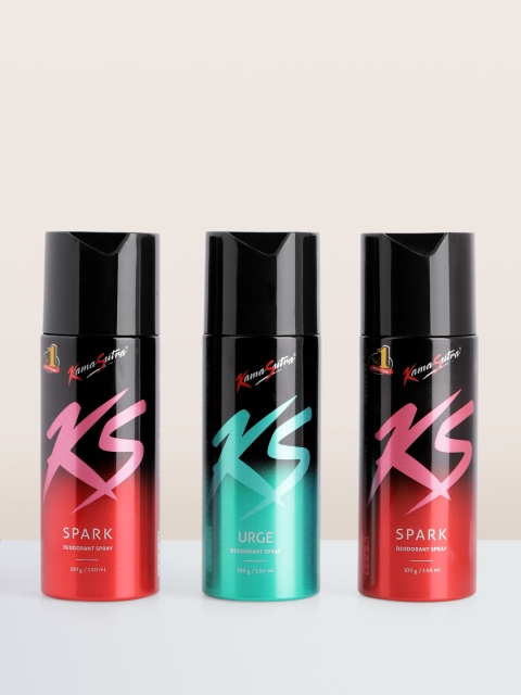 

KamaSutra Men Set of 3 Deodorant Sprays, Red