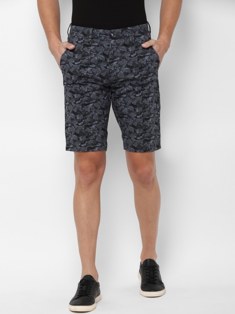 

Louis Philippe Sport Men Grey Printed Slim Fit Shorts