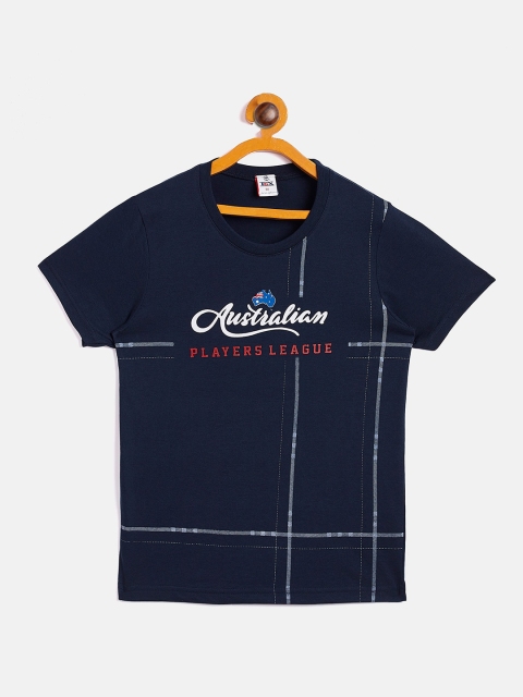 

TGX Boys Navy Blue Typography Printed Outdoor T-shirt