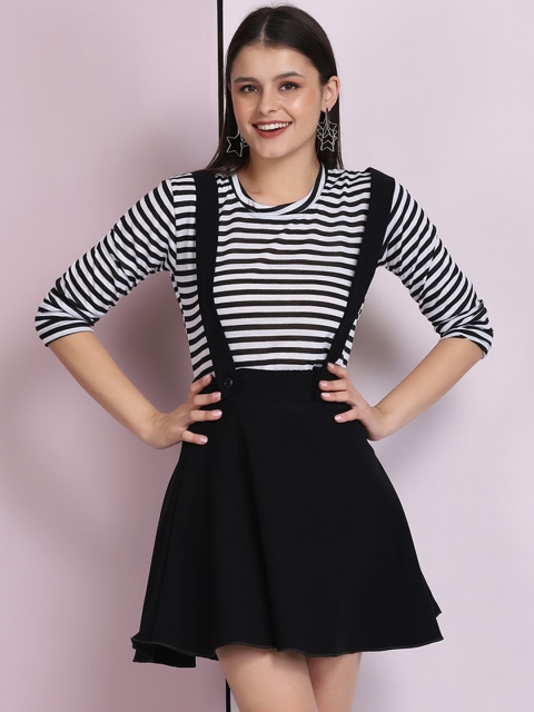 

BUY NEW TREND Women Black Solid A-line Mini Skirt