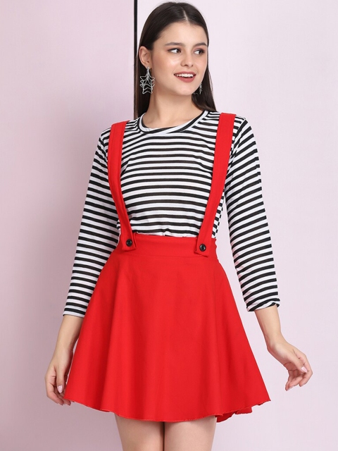 

BUY NEW TREND Women Red Solid Mini Skirt