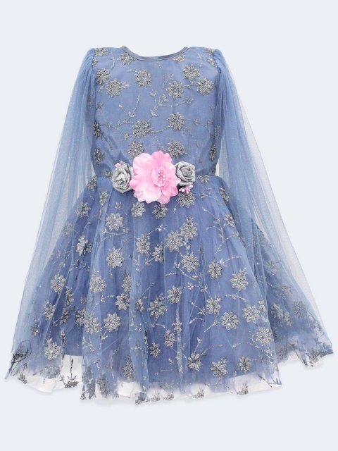 

Born Babies Blue Floral Maxi Dress