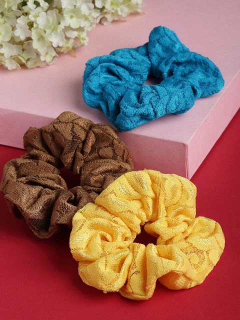 

Stoln Girls Set of 3 Ponytail Holders, Yellow