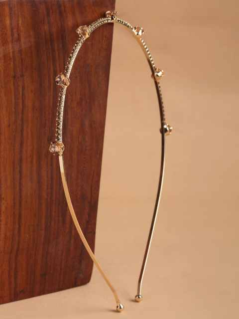 

Stoln Girls Gold Toned Beaded Headband