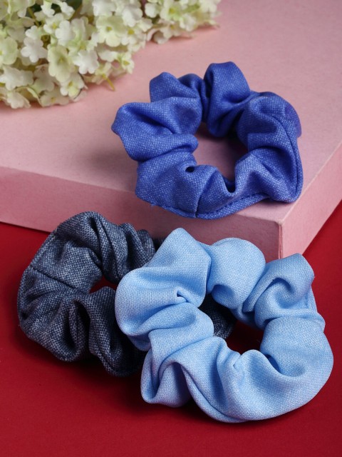 

Stoln Girls Blue Set of 3 Ponytail Holders