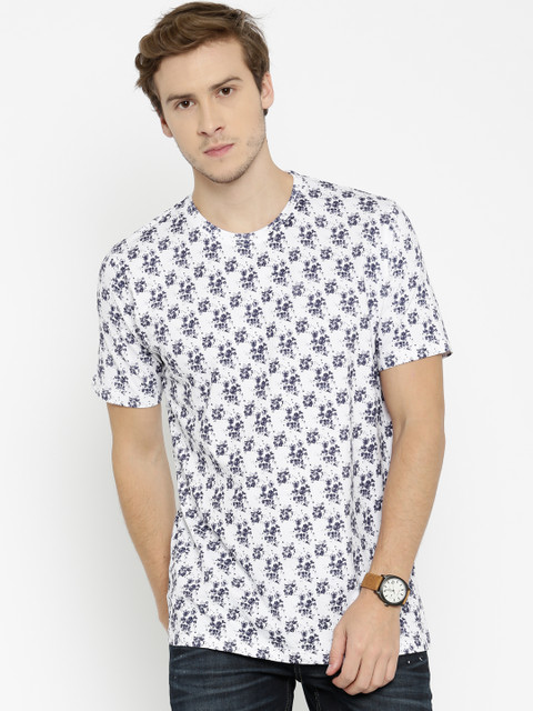 

John Miller Hangout Men White Printed T-shirt